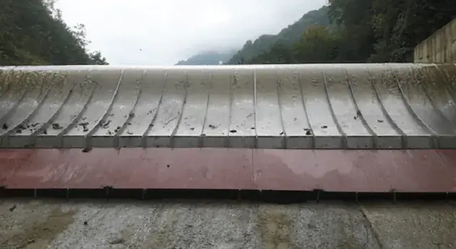 Coanda intake screen installed at a hydropower plant